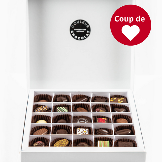 Coffret 25 morceaux de chocolats