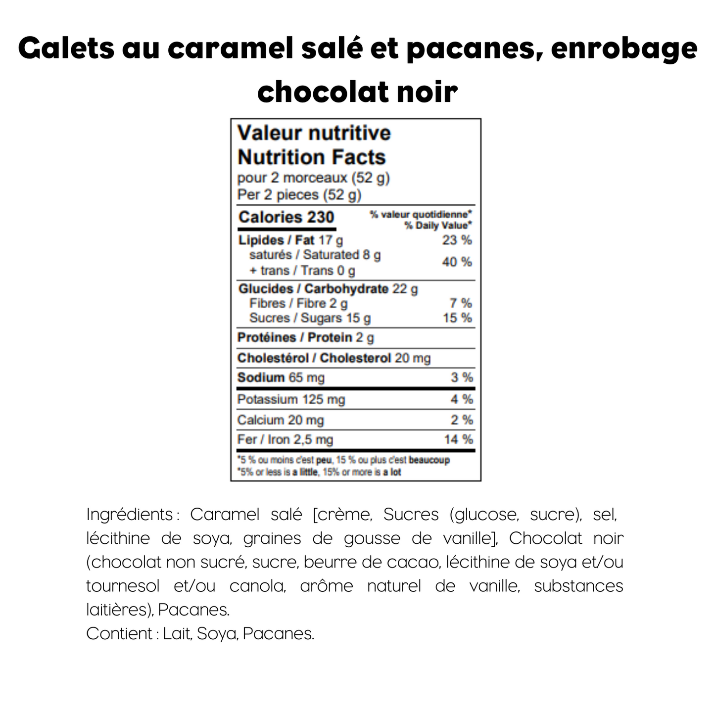 Galets au caramel salé et pacanes grillées