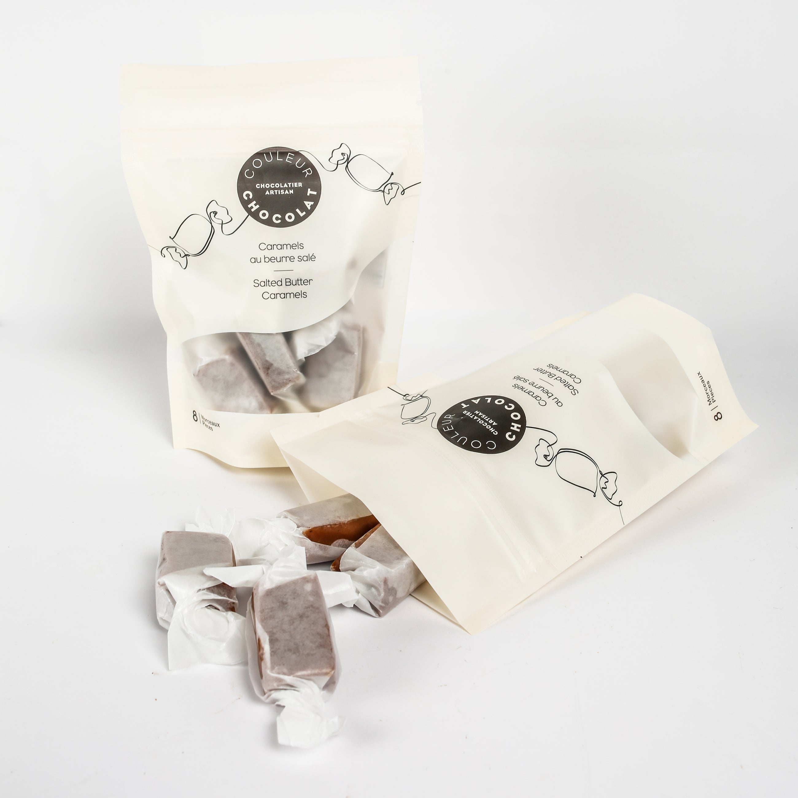 Caramels au beurre en papillote