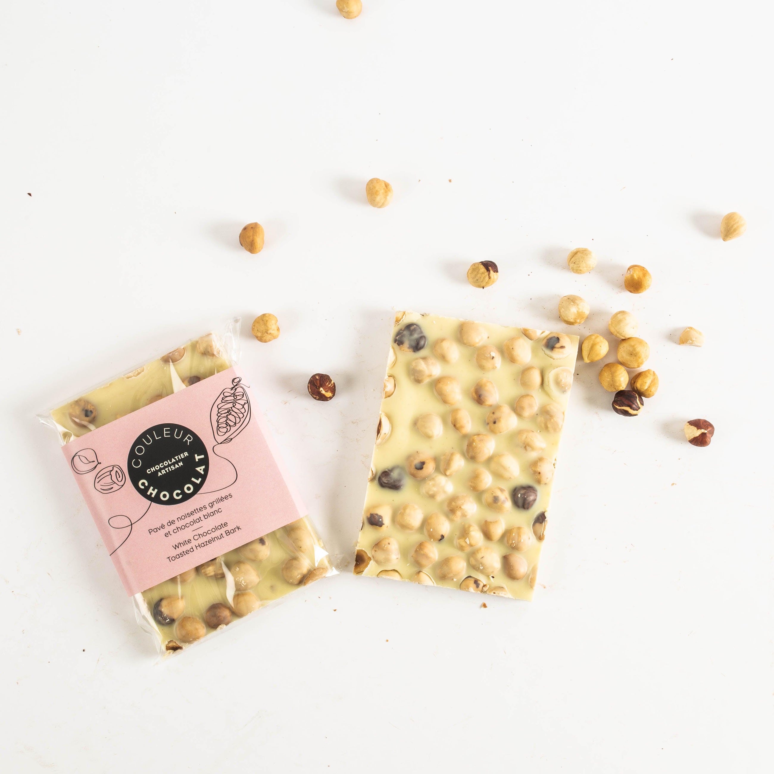 Grilled hazelnuts and chocolate pave