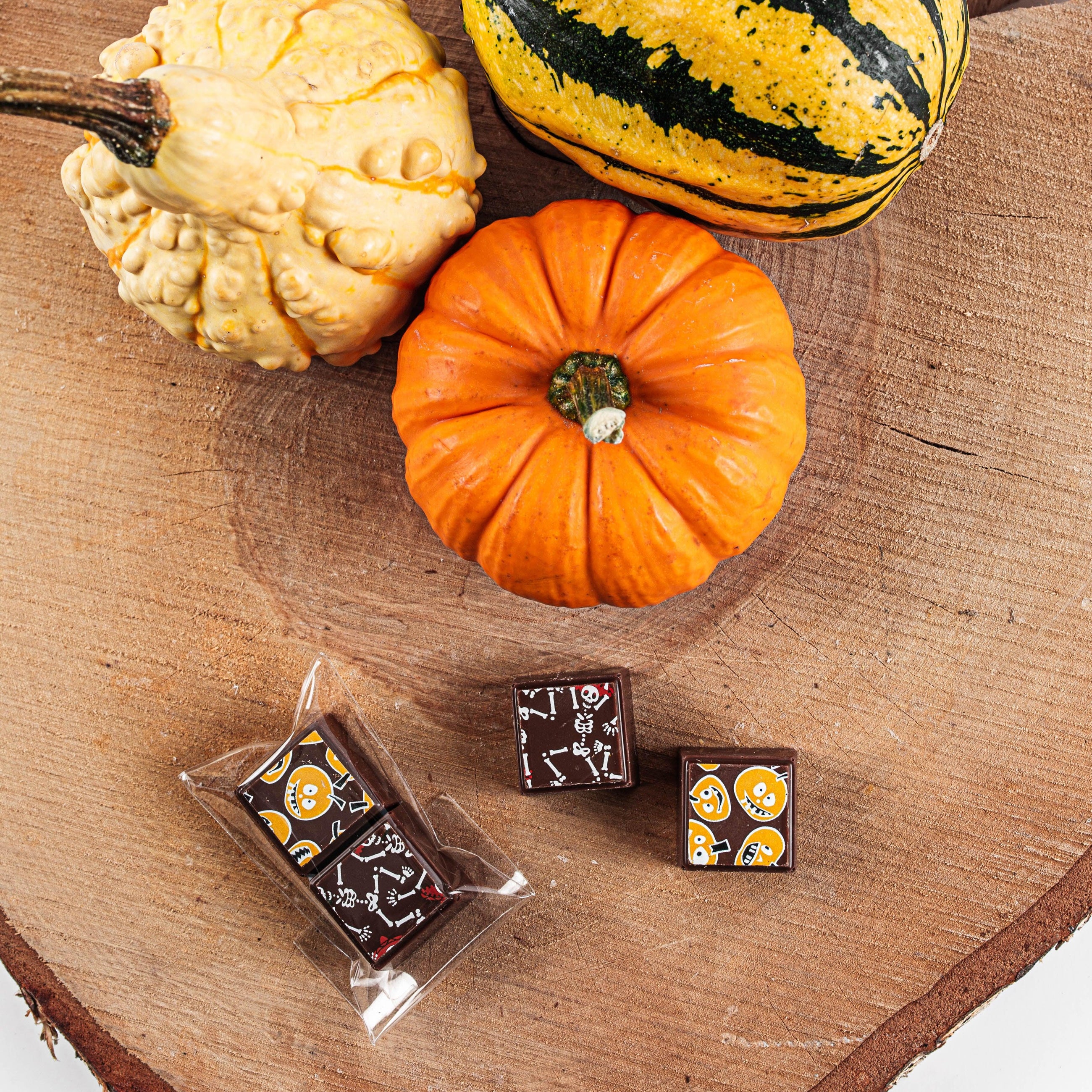 Halloween chocolate ganache (set of 6 wrappers)