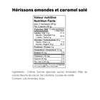 Hérissons amandes et caramel