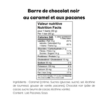 Barre au caramel et pacanes