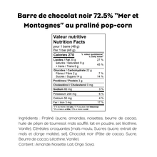 Barre au praliné pop-corn croustillant