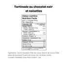 Tartinade au chocolat et noisettes