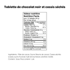 Tablette aux cassis