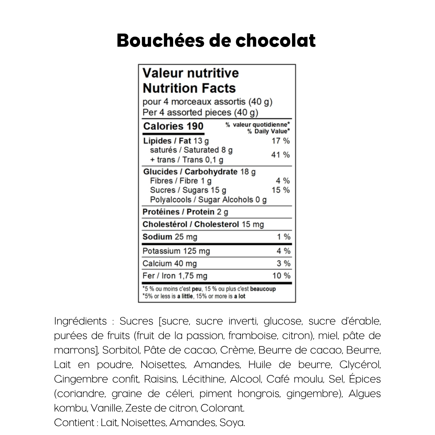 Coffret 36 morceaux de chocolats