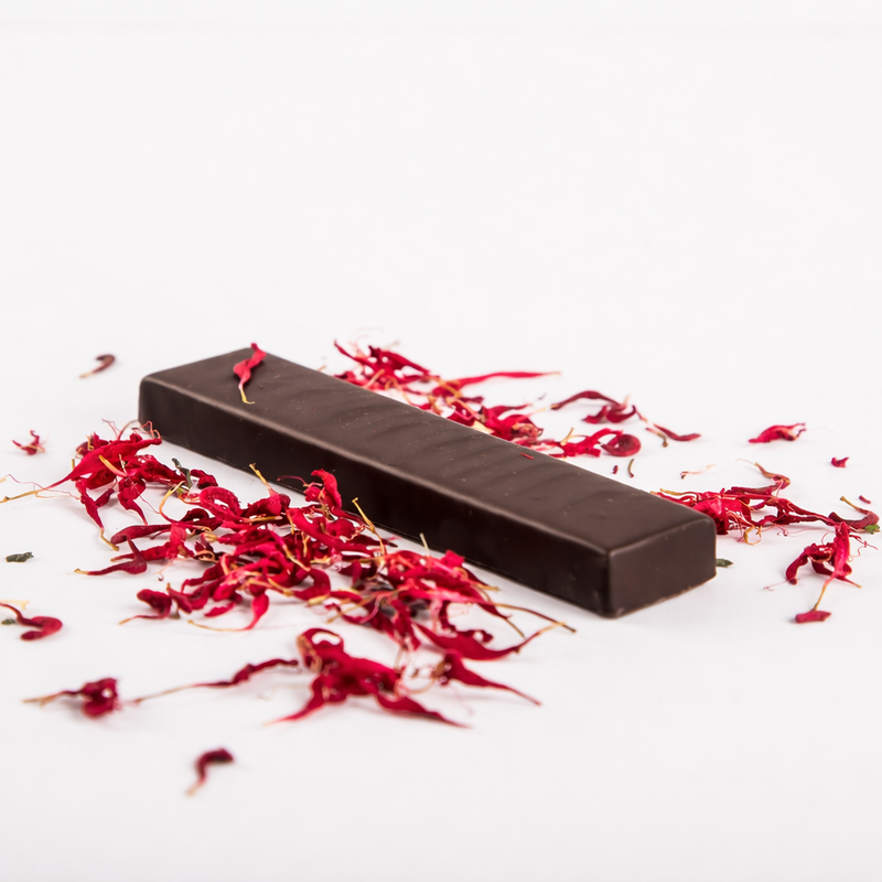 Barre au thé noir et fruits rouges