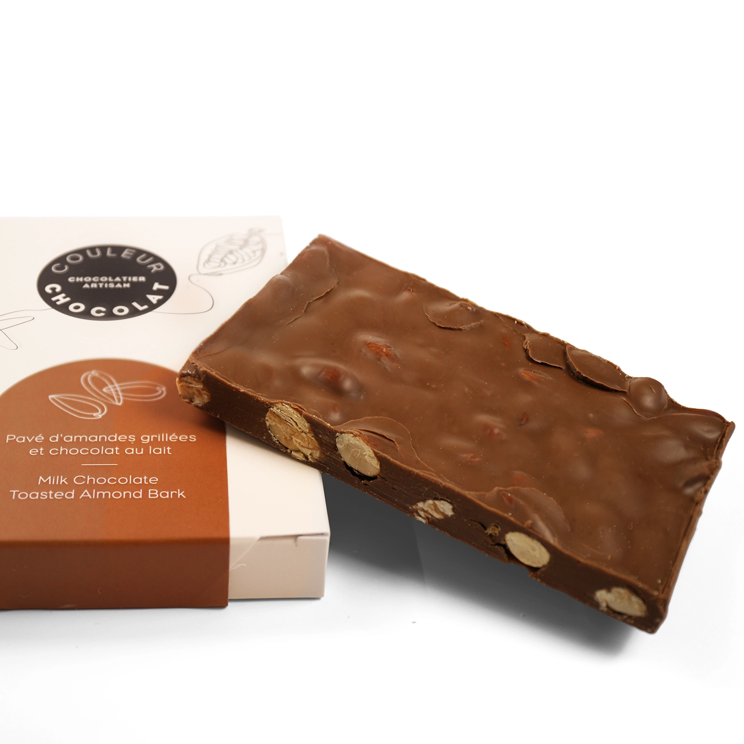 Pavé d'amandes grillées et chocolat