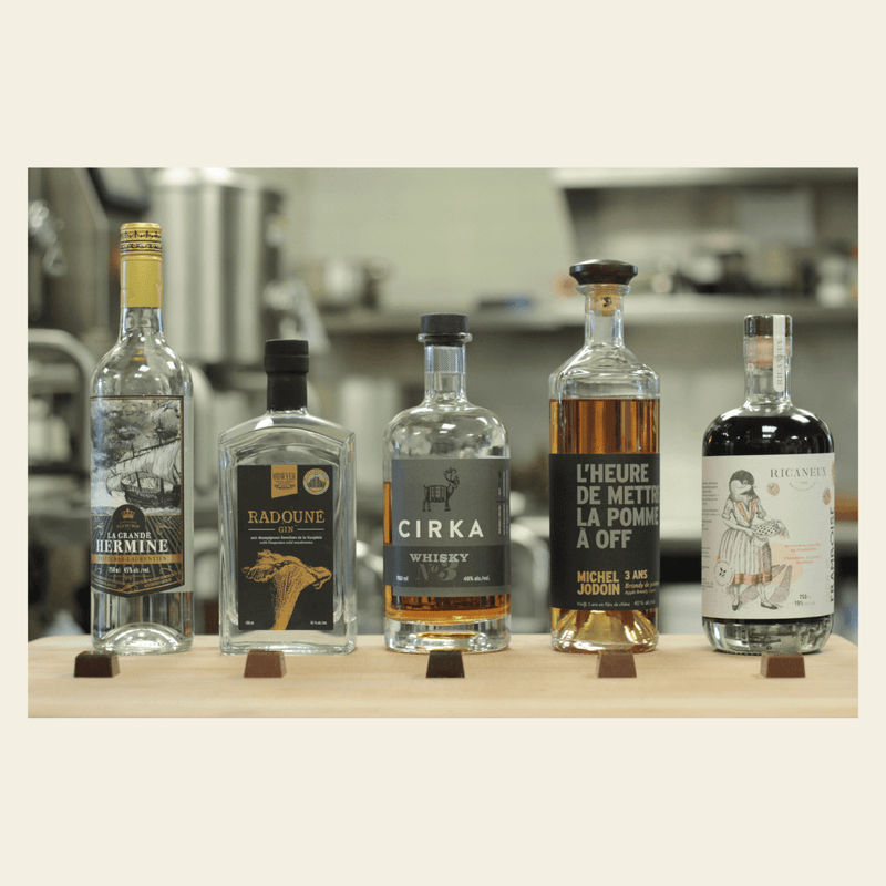 5 morceaux aux spiritueux d'ici