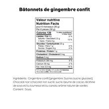 Bâtonnets de gingembre confit