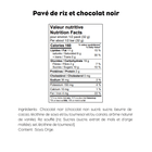 Pavé de riz et chocolat