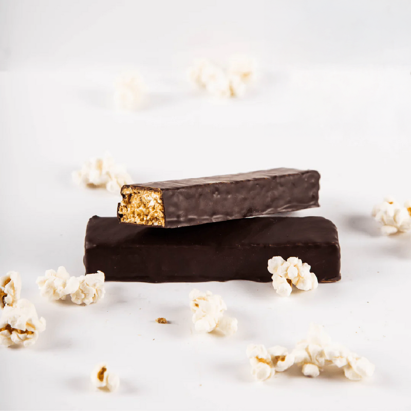 Barre au praliné pop-corn croustillant