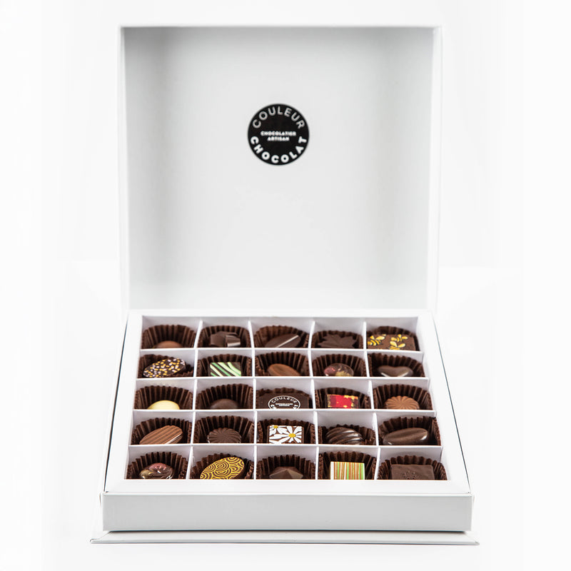 Coffret 25 morceaux de chocolats