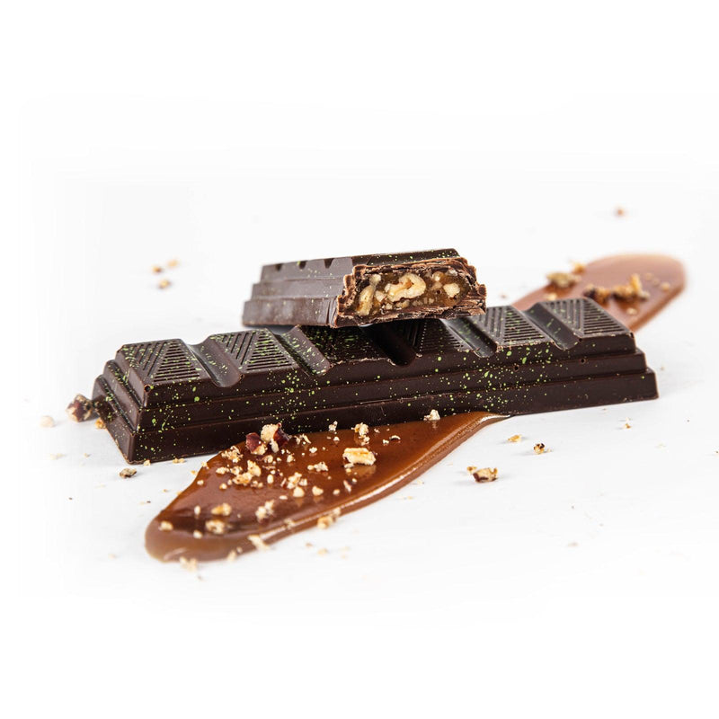 Barre au caramel et pacanes