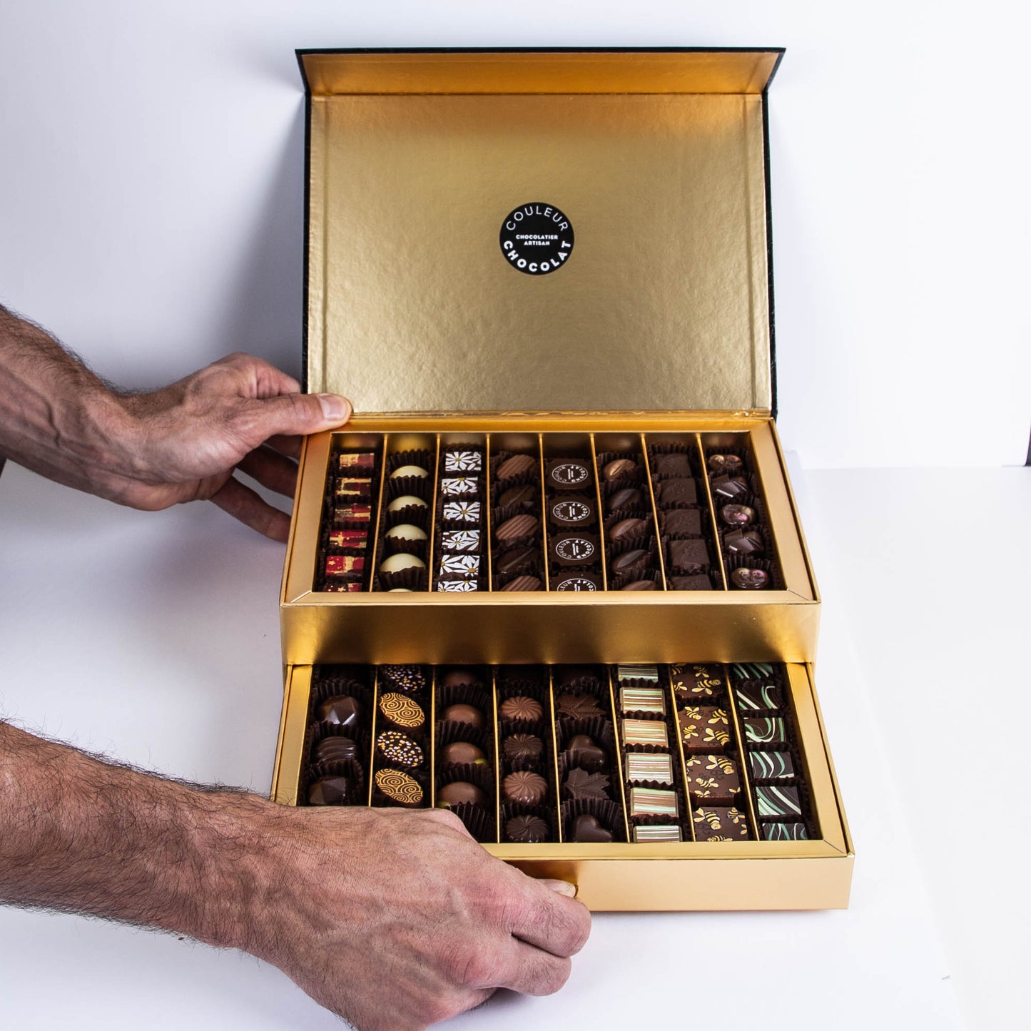 Coffret de 85 morceaux de chocolat