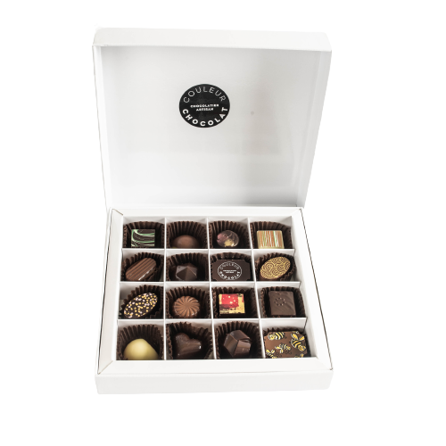 Coffret 16 morceaux de chocolats